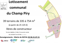 Faire construire votre maison à Noyal dans le nouveau lotissement communal du Champ Piry.