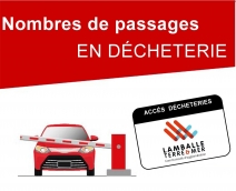 Modification du nombres de passages aux déchèteries