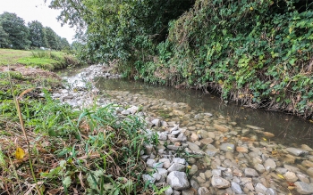 Recharge en granulométrie dans un cours d'eau