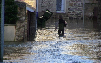 Inondation à Jugon-les-Lacs