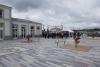 Inauguration du parvis de la gare à Lamballe-Armor